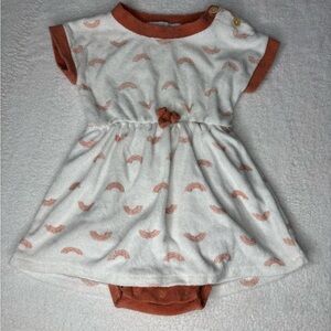 Rachel Zoe White and Orange Baby Dress